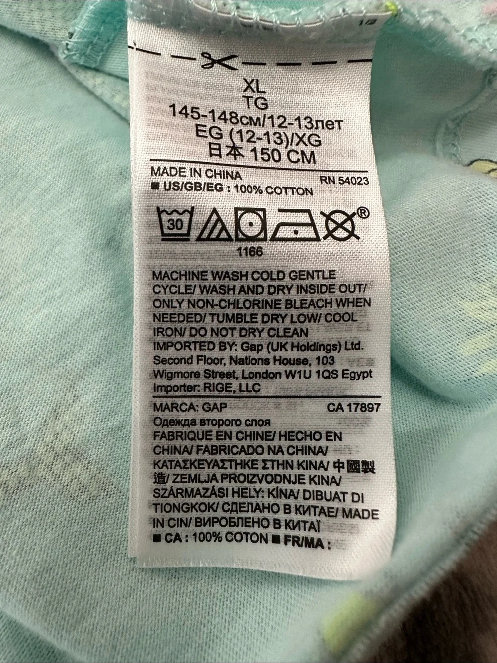 Gap Kids Mermaid Print Tank Sun Dress in Light Blue Size XL 12 Girls